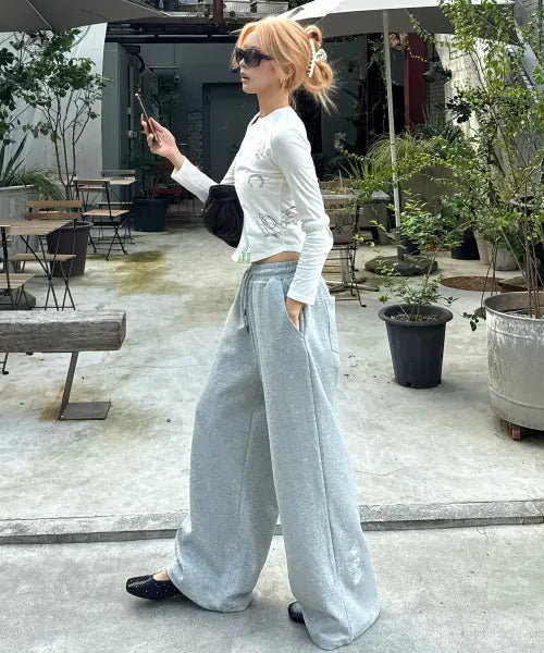 [SECONDSALT] SALT SWEATPANTS (MELANGE GREY) / 솔트 스웨트 팬츠 (멜란지그레이)
