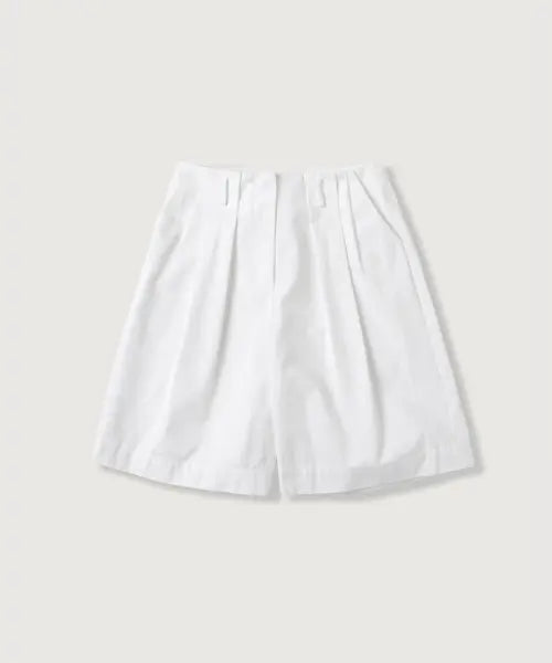 [MOOD INSIDE WOMAN] Women's Low Cotton Bermuda Shorts_White / (woman) 로우 코튼 버뮤다 팬츠_White