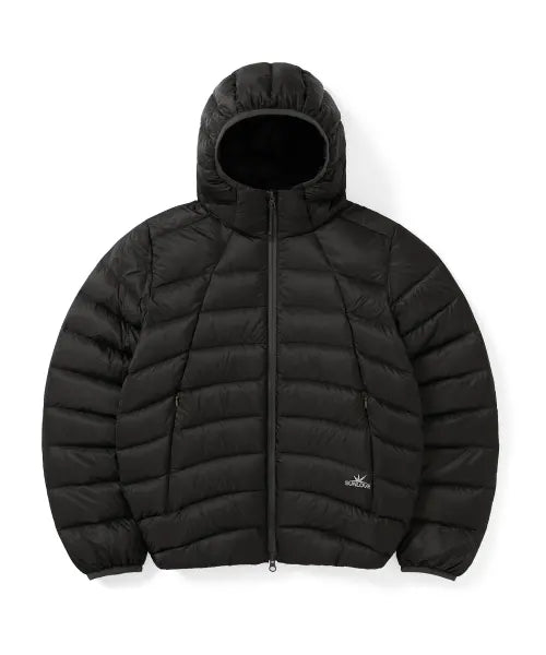 [SUNLOVETOUR] Hooded Fly Light Down Jacket Charcoal