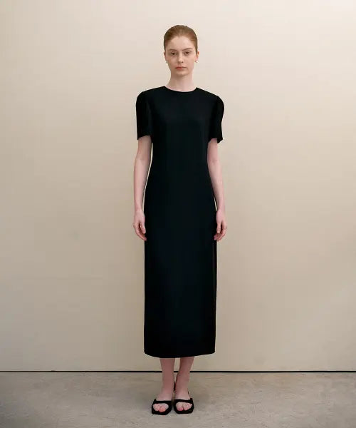 [VIYUL] High-end maxi black dress / 하이엔드 밀파 맥시 블랙 원피스