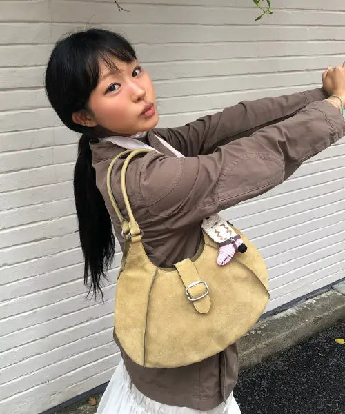 [VUNQUE] Halfmoon Vintage Hobo Bag M Vintage Olive / Halfmoon Vintage Hobo Bag M (하프문 빈티지 호보백 미듐) Vintage Olive