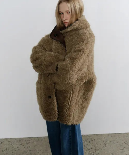 [108POUND] Molly Reversible Shearling Coat_Dark Brown / [사이즈추가]Molly Reversible Shearling Coat_Dark Brown
