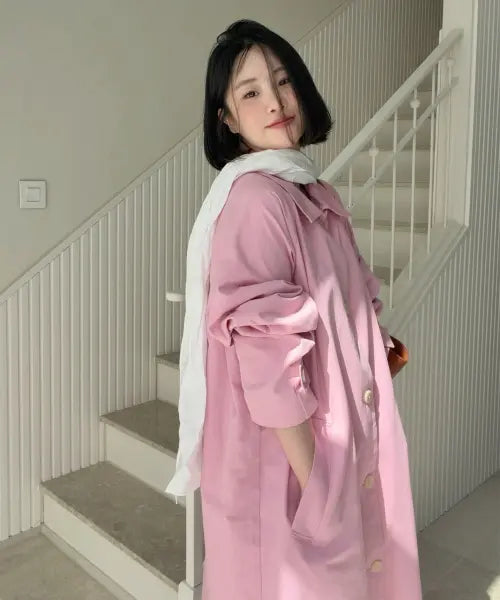 [SINOON] Romantic Mac Coat (Pink)