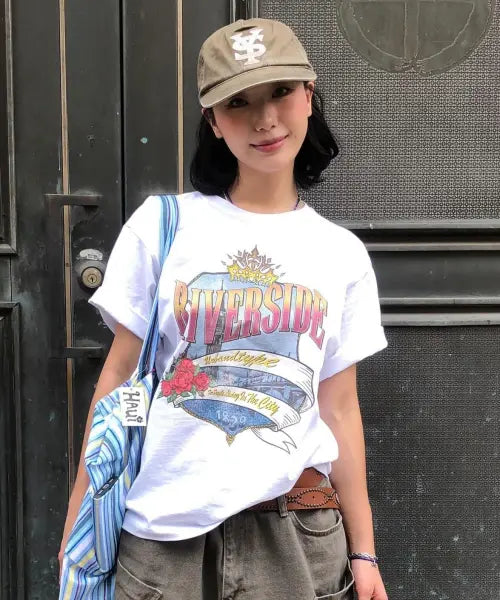 [URBANDTYPE] Riverside City T-shirt_White / 리버사이드 시티 티셔츠_화이트