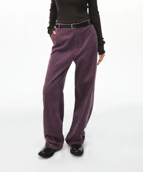 [GROVE] MEREL CORDUROY PANTS (PLUM)