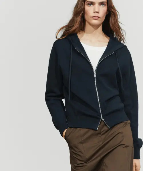 [MASSIMO DUTTI] Cotton Hooded Knit Cardigan / 코튼 후드 니트 가디건