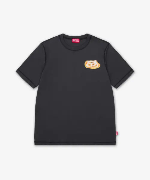 [DIESEL] V7 Short Sleeve T-Shirt - Black / T-어드저스트-V7 반소매 티셔츠 - 블랙 / A202840PLAT93R