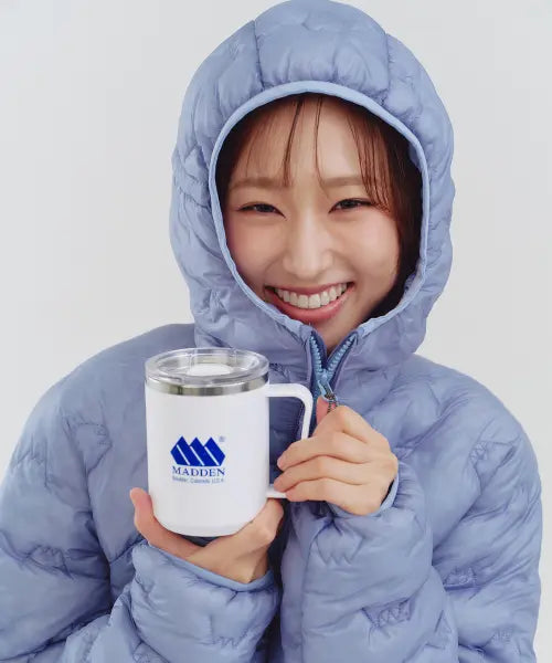 [MADDEN] Bear Peak Light Hooded Padded Jacket Sky Blue / 베어 피크 라이트 후드 패디드 자켓 스카이 블루