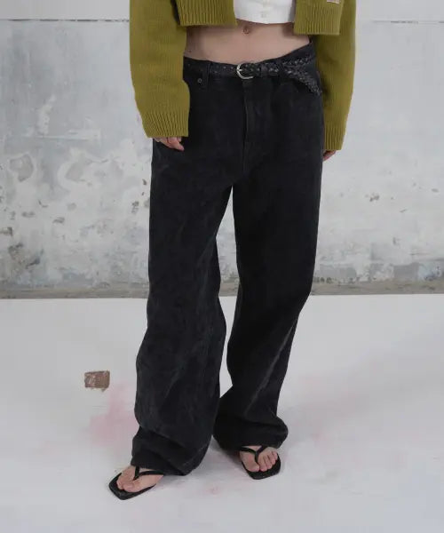 [FOETO] Leopard Low Denim