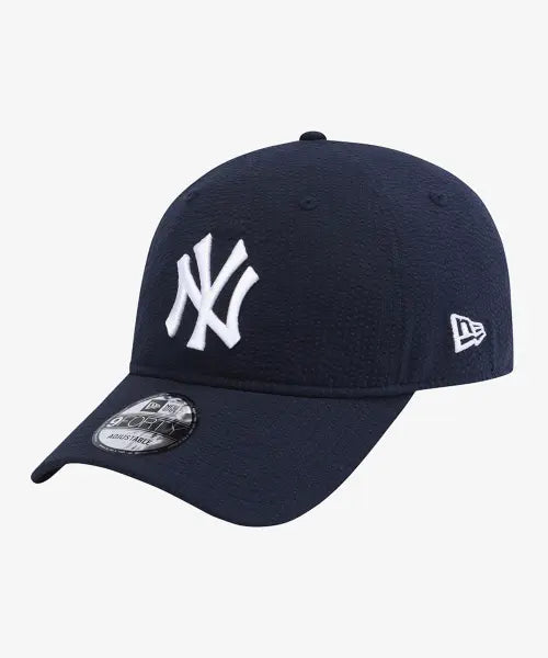 [NEW ERA] 940UNST SEERSUCKER NEYYAN NVY / MLB 뉴욕 양키스 시어서커 언스트럭쳐 볼캡 네이비