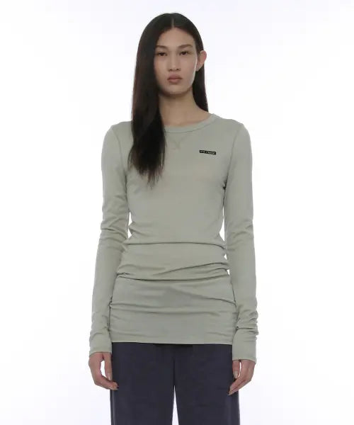 [PARTIMENTO WOMEN] PWC Classic Soft Long Sleeve Tee_7 Colors / PWC 클래식 소프트 롱슬리브 티_7컬러