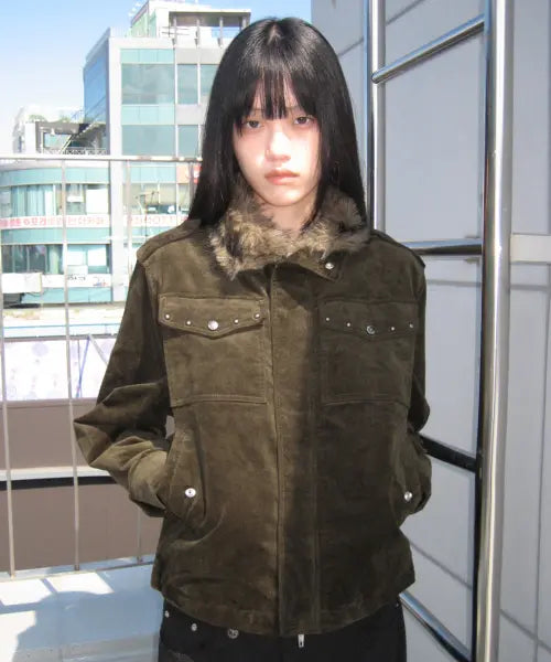 [OPENYARD(OY)] EPAULETTE FIELD JACKET - KHAKI