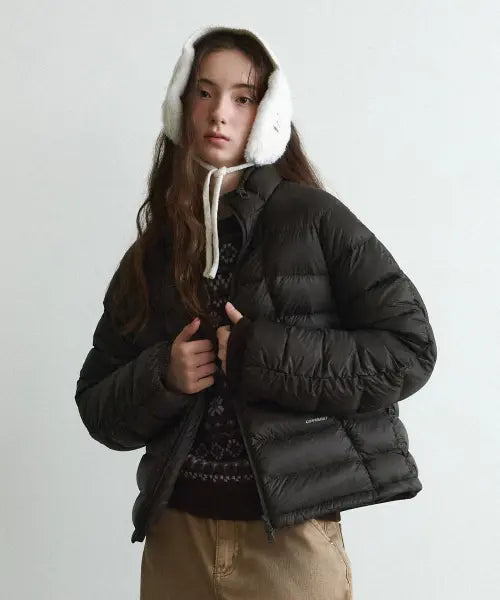 [COVERNAT WOMAN] WOMAN RIVER DOWN JACKET / 우먼 리버 경량 다운 자켓 차콜