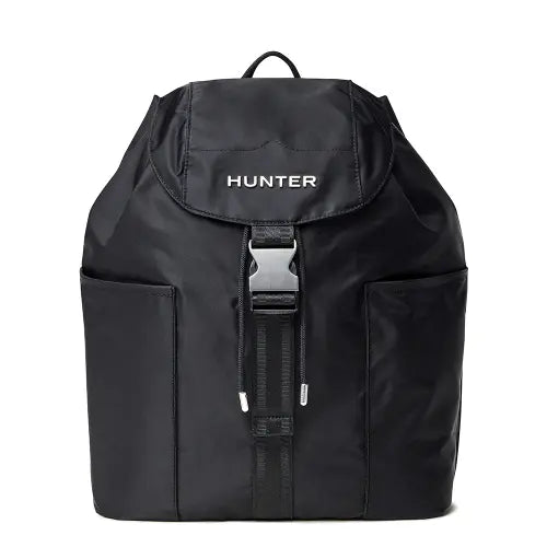 [HUNTER] Unisex Premium Nylon Backpack - Black / [UNISEX] 프리미엄 나일론 백팩 - 블랙 UBB5516NYLBLK