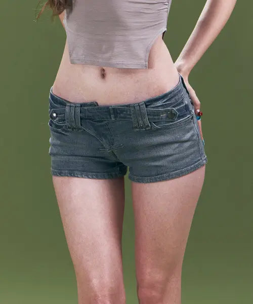 [PLEASENOFOLLOW] Cassie Denim Pants (Vintage Blue)