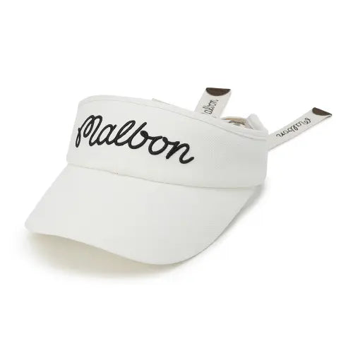 [MALBON GOLF] Detachable Ribbon Visor - White / 여성 디테쳐블 리본 바이저 WHITE (WOMAN)