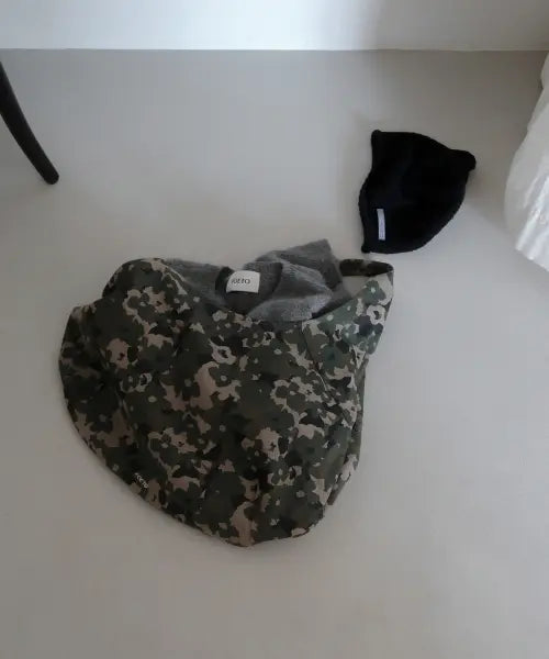[FOETO] Camo Floral Eco Bag - Khaki