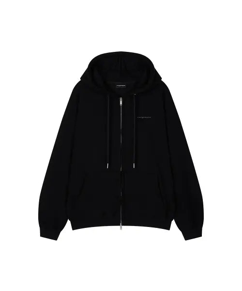 [ROUGHTYPE] roughtype Signature Over Fit Hood Zip-up -Black
