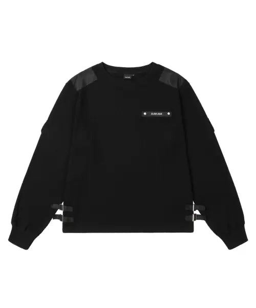 [AAKAM] Waffle Aviator Long Sleeve (Black)