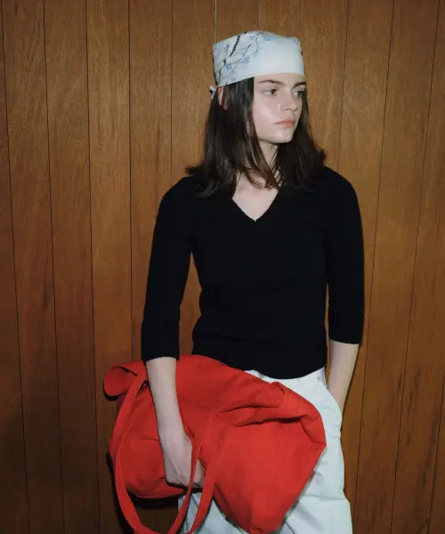 [108POUND] Palette V-Neck Knit_Black