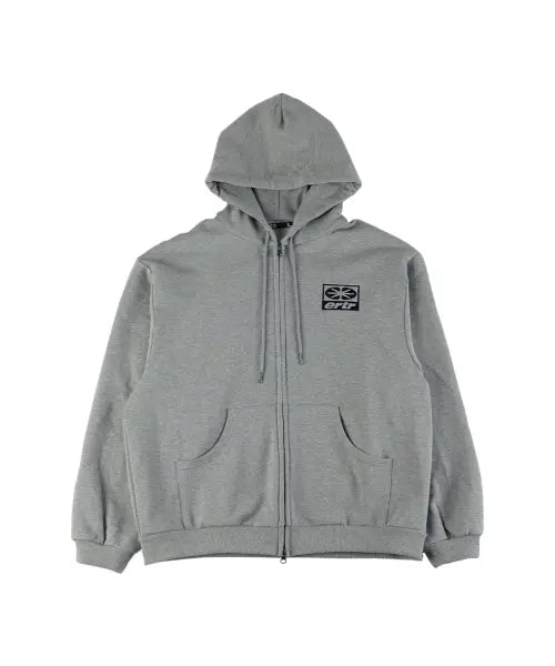 [ERTR] Essential Training Zip-Up Hoodie Melange Grey / Essential Training Hoodie Zip Up Melange Grey