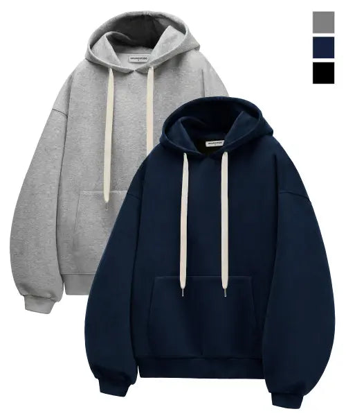 [UNTAPPED STUDIO] 340G Essential Balloon Oversized Hoodie T-Shirt 3 Colors / 340G 에센셜 벌룬 오버핏 후드 티셔츠 3Color
