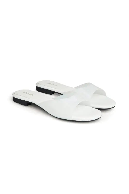 [DEINET] JELLY SLIPPERS IN WHITE