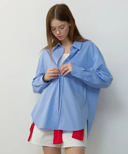 [CITYBREEZE] NEW WRINKLE FREE OVERFIT SHIRT_4COLORS / 링클 프리 오버핏 셔츠_4COLORS