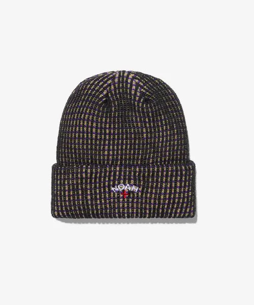 [NOAH] Tricolor Beanie Petrol/Chipmunk/Burgundy / (U) 트리컬러 비니 페트롤 칩멍크 버건디 TRICOLOR BEANIE PETROL/CHIPMUNK/BURGANDY