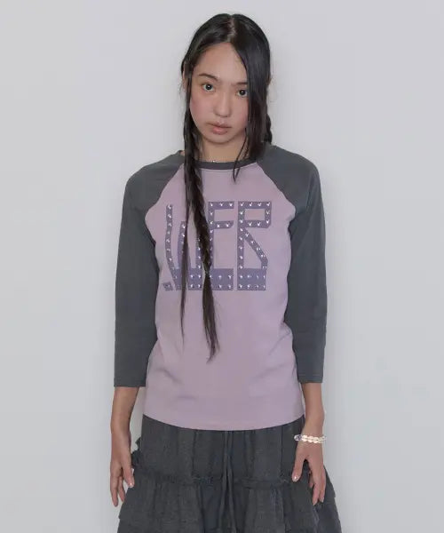 [TYPESERVICE] Web Hotfix Raglan Top / Web Hotfix Raglan Top [Purple]