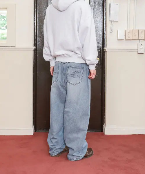 [NICEGHOSTCLUB] 3STAR CURVED JEANS_BLUE(NG2GFUPA12A)