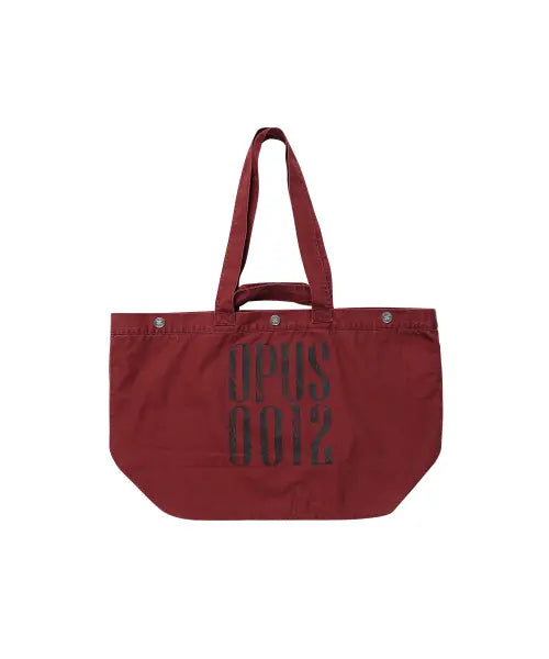 [OPUS 0012] Op. 10 OPUS Distressed Tote Bag Burgundy