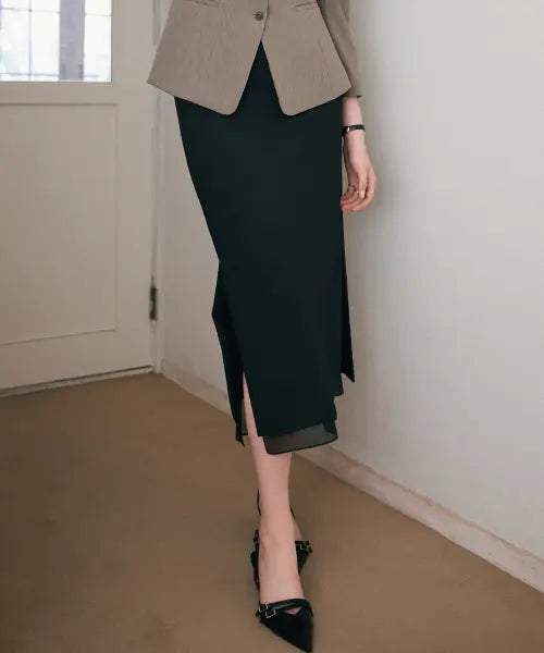 [ROEM] H-Line Long Skirts RMWHG49RT2 / H라인 롱 스커트 RMWHG49RT2