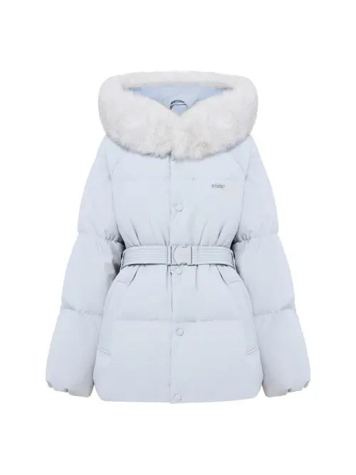 [EIDER] Monglit Fox Women's Mid Goose Down Jacket - Light Blue / MONGLIT FOX (몽글릿 폭스) 여성 미들 구스 다운 자켓_Light Blue