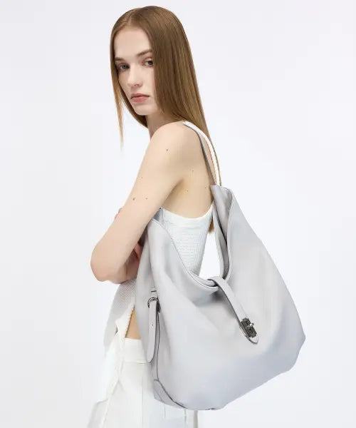 [VUNQUE] Hey City Leather Hobo M City Grey / Hey City Leather Hobo M (헤이 시티 레더 호보 미듐)_2colors