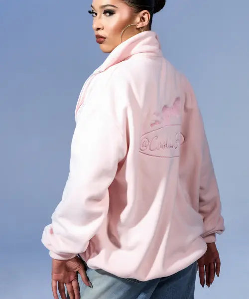 [COOLSIS] Cool Girl Fleece Zip-Up (Pink) / CS COOL GIRL FLEECE ZIP-UP-032 (PINK)