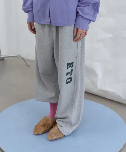 [FOETO] ETO Logo Sweatpants - Grey