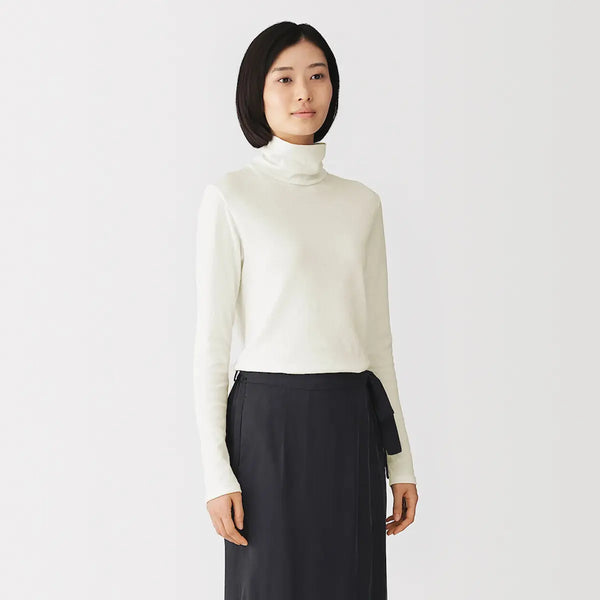 [MUJI] Cotton Cashmere Turtleneck T-Shirt / 면 캐시미어 터틀넥 티셔츠