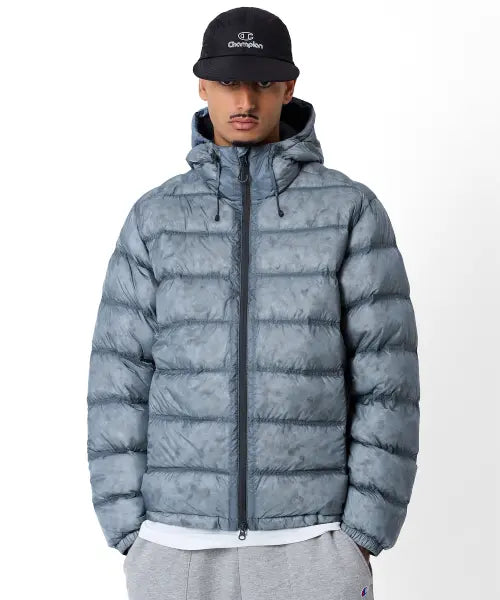 [CHAMPION] 2-Way Hooded Light Down Jacket / 2WAY 후디드 라이트 다운 재킷 Light Blue