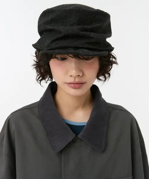 [OHESHIO] Vintage Cotton Casquette, Black