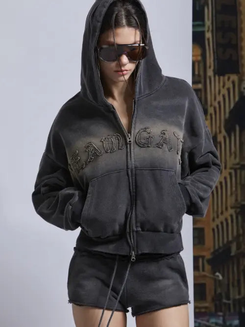 [GATELESS] HIGHLIGHT ZIP-UP