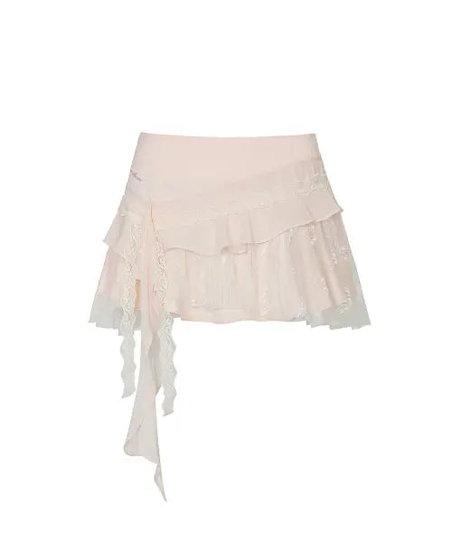 [PAINORPLEASURE] SWAN SKIRT pink
