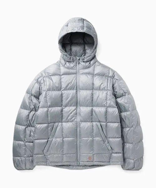 [DICKIES] Fargo Hooded Mid Down Jacket Light Grey / 파고 후디드 미드 다운 재킷 Light Grey