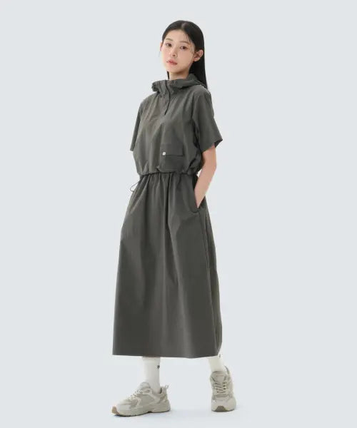[SNOWPEAK APPAREL] Rout Anorak Dress (S26MWROP63) Rustic Khaki / 루트 아노락 원피스 (S26MWROP63) Rustic Khaki