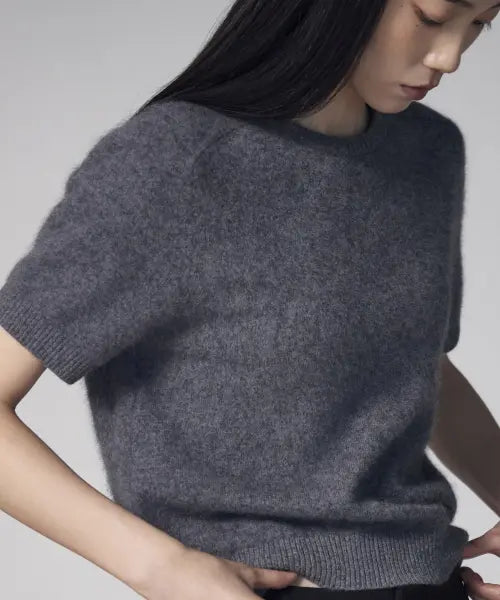 [THEKNITCOMPANY] Brushed Wool Cashmere Crewneck Knit / (우먼) 브러시드 울 캐시미어 크루넥 니트 3color