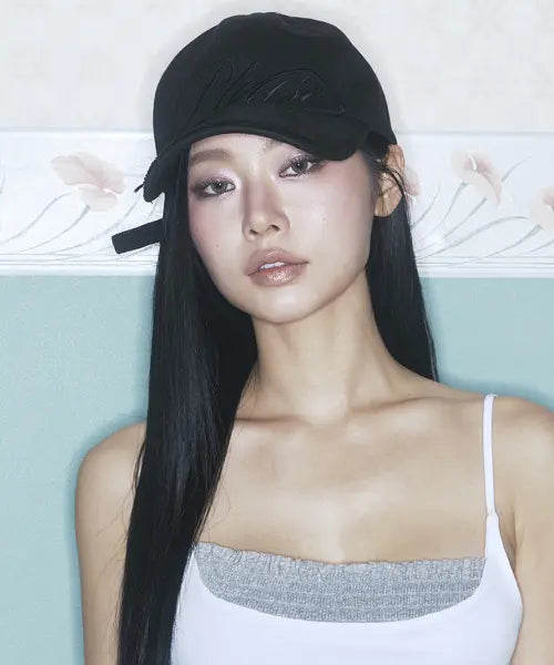 [PLEASENOFOLLOW] Bella washed damage cap (Black)