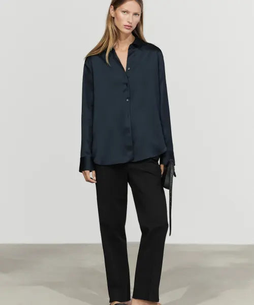 [MASSIMO DUTTI] Satin Fluid Shirt / 새틴 플루이드 셔츠