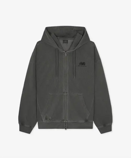 [NEW BALANCE] UNI ESCAPE Dyeing Hooded Zip-up (Charcoal) / NBMDG31833 / UNI ESCAPE 다잉 후드집업 (CHARCOAL)