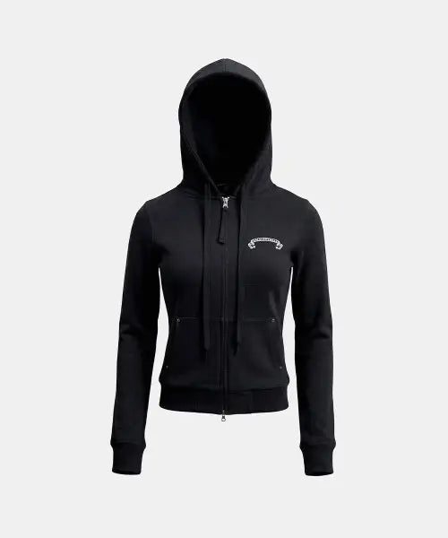 [BADBLOOD] Viper Slim-Fit Zip-Up Hoodie - Black