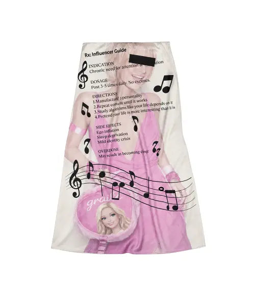 [GRAILZ] INFLUENCER GUIDE LONG SKIRT [PINK]